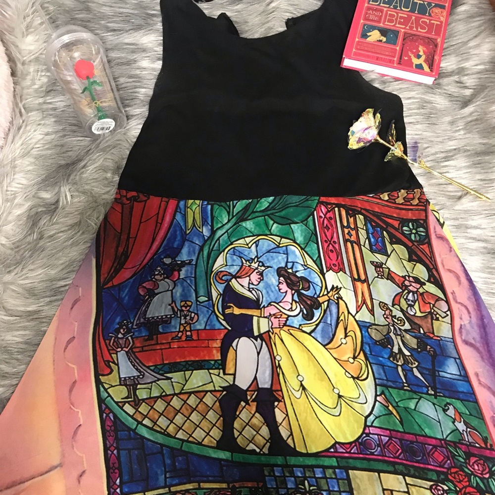 OFFERS?❤️ beauty and the beast stained glass dress - Picture 1 of 6